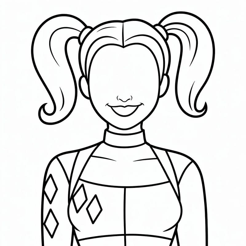 Kostenlose Harley Quinn ausmalbilder