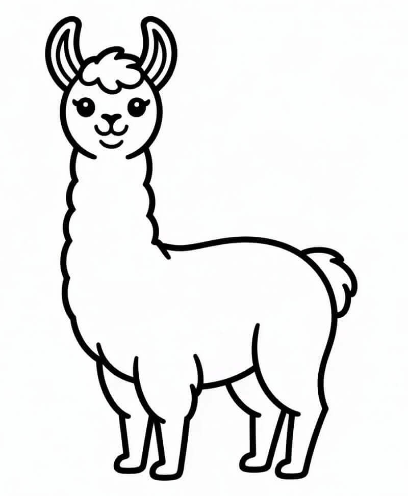 Kostenlose Lama Ausmalbilder ausmalbilder