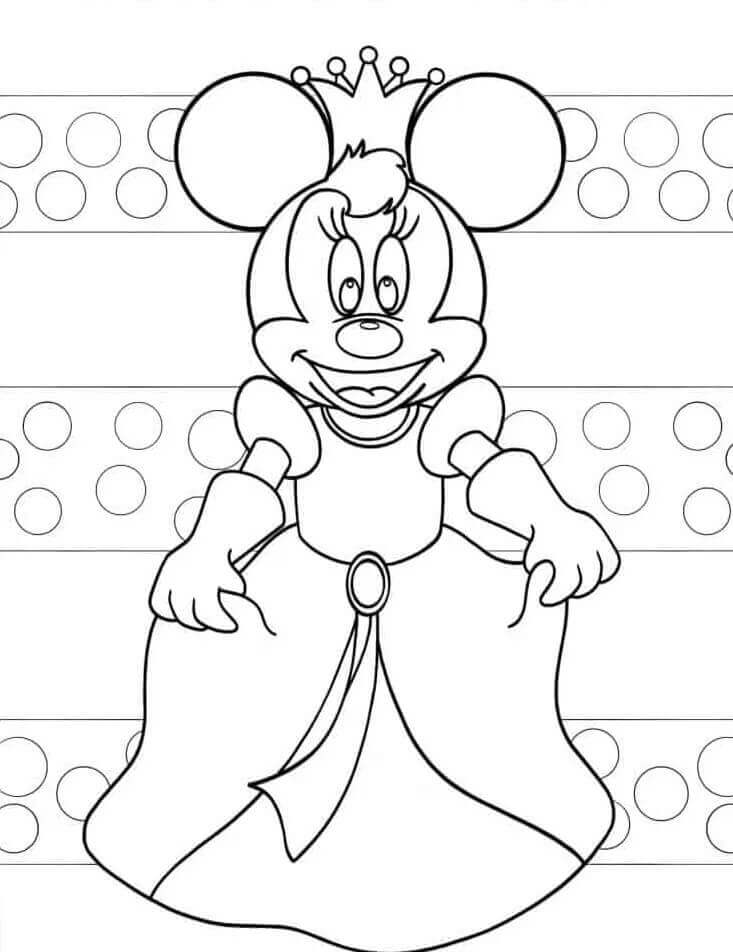 Kostenlose Minnie Maus ausmalbilder