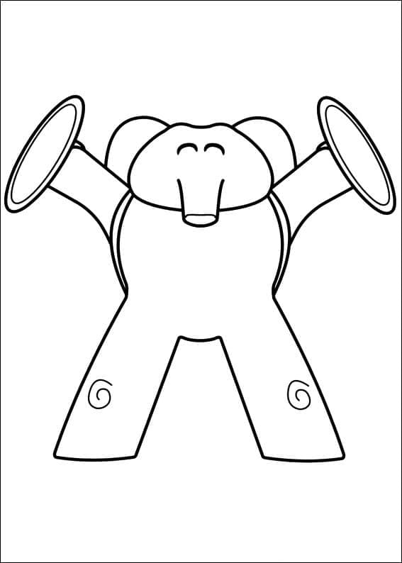 Kostenlose Pocoyo Vorlage ausmalbilder