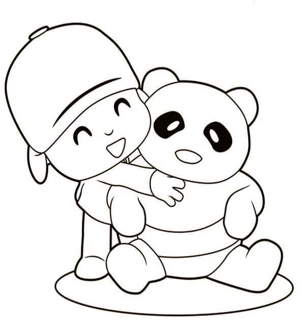 Kostenlose Pocoyo für Kinder ausmalbilder