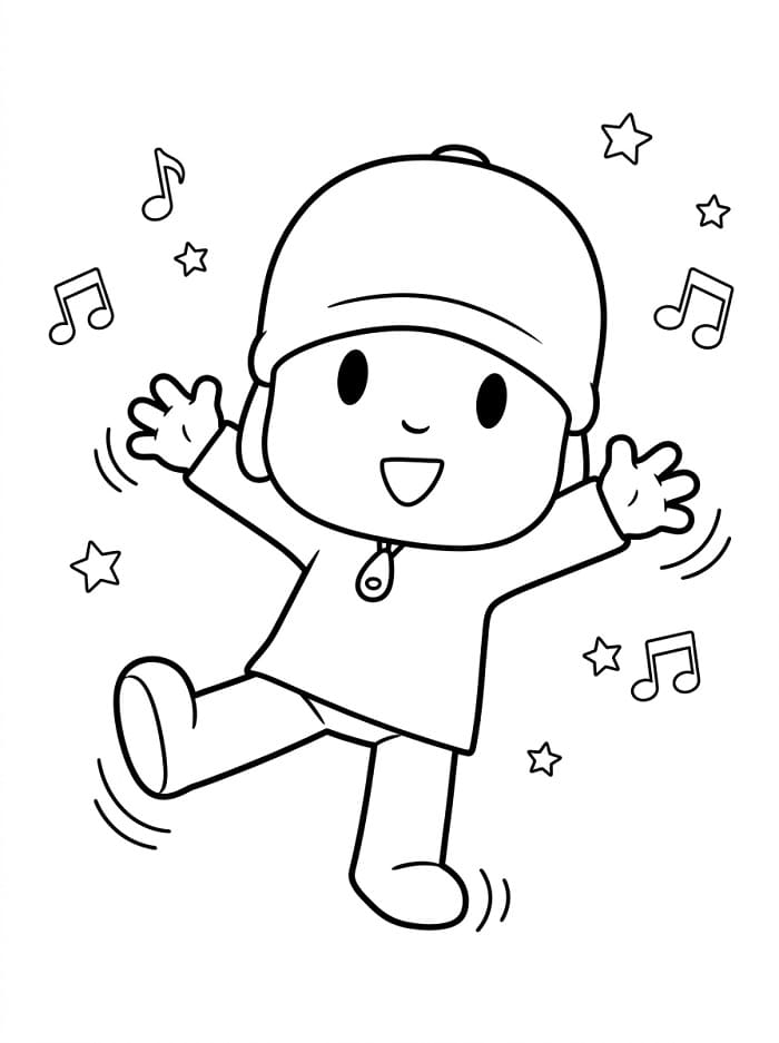 Kostenlose Pocoyo ausmalbilder