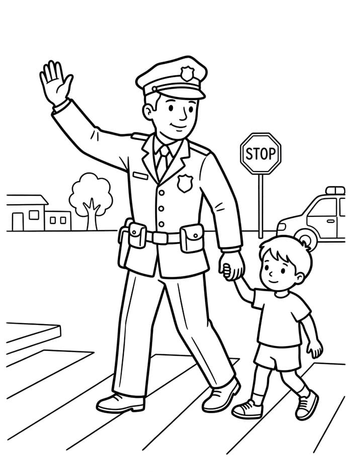 Kostenlose Polizei Ausmalbilder ausmalbilder