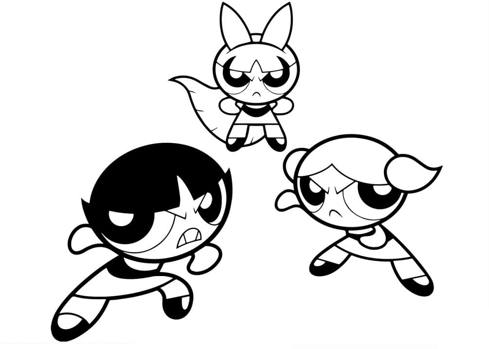 Kostenlose Powerpuff Girls zum Ausdrucken ausmalbilder