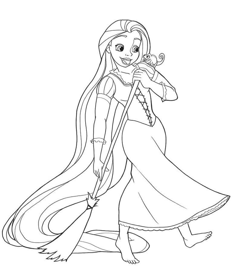 Kostenlose Rapunzel für Kinder ausmalbilder