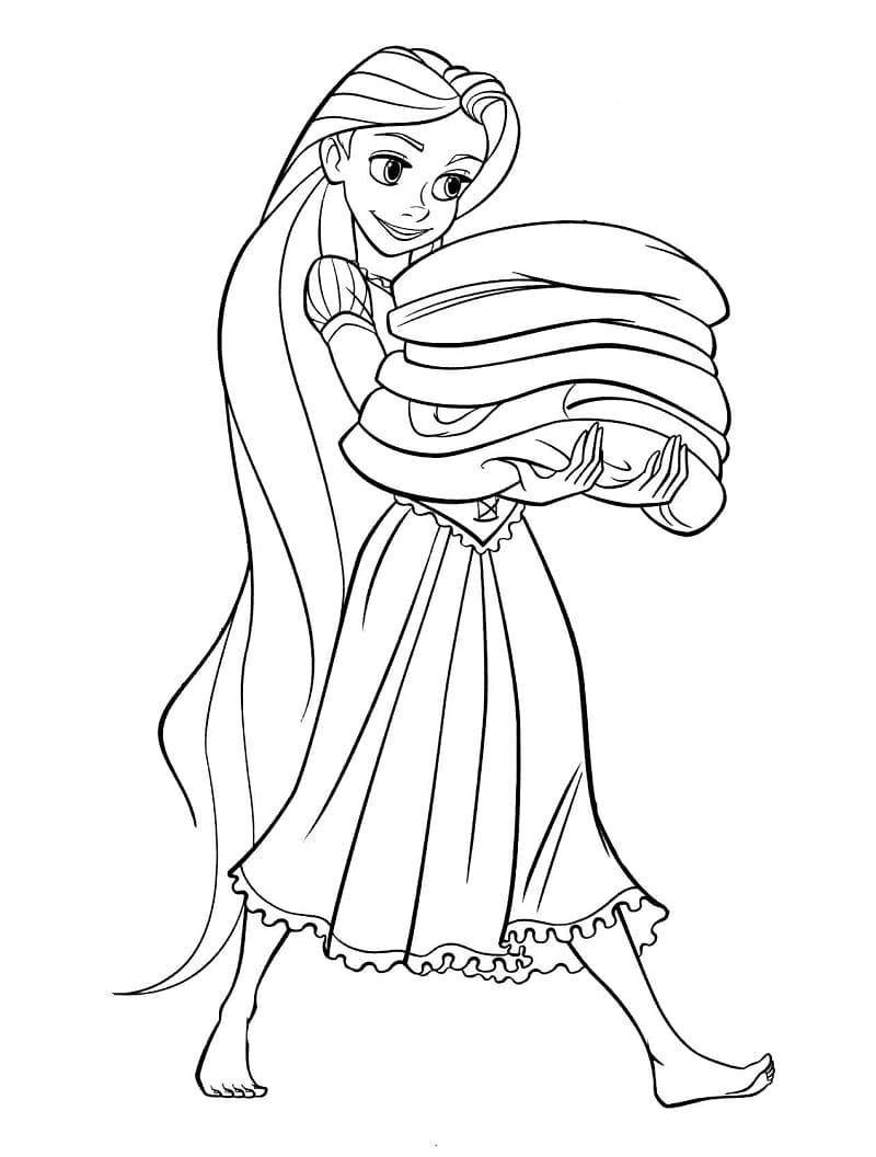 Kostenlose Rapunzel zum Drucken ausmalbilder