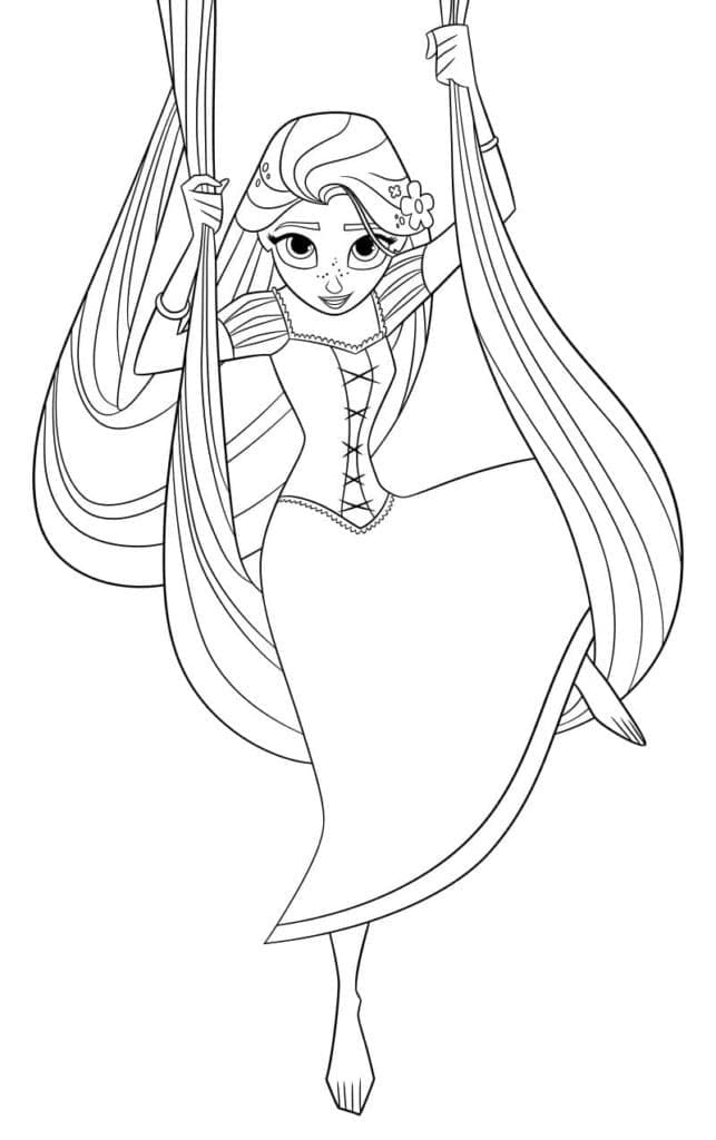 Kostenlose Rapunzel ausmalbilder