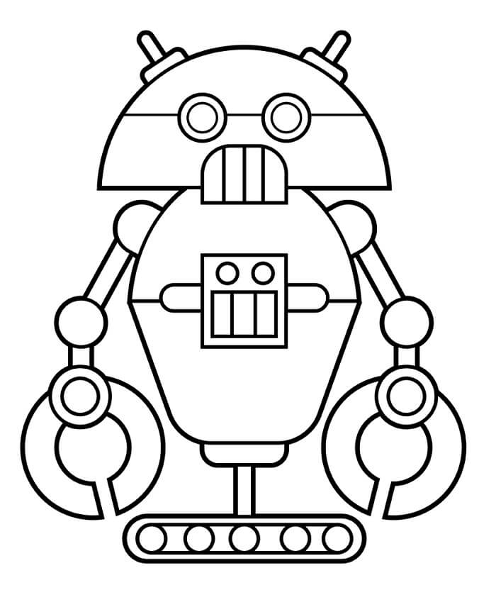 Kostenlose Roboter Ausmalvorlagen ausmalbilder