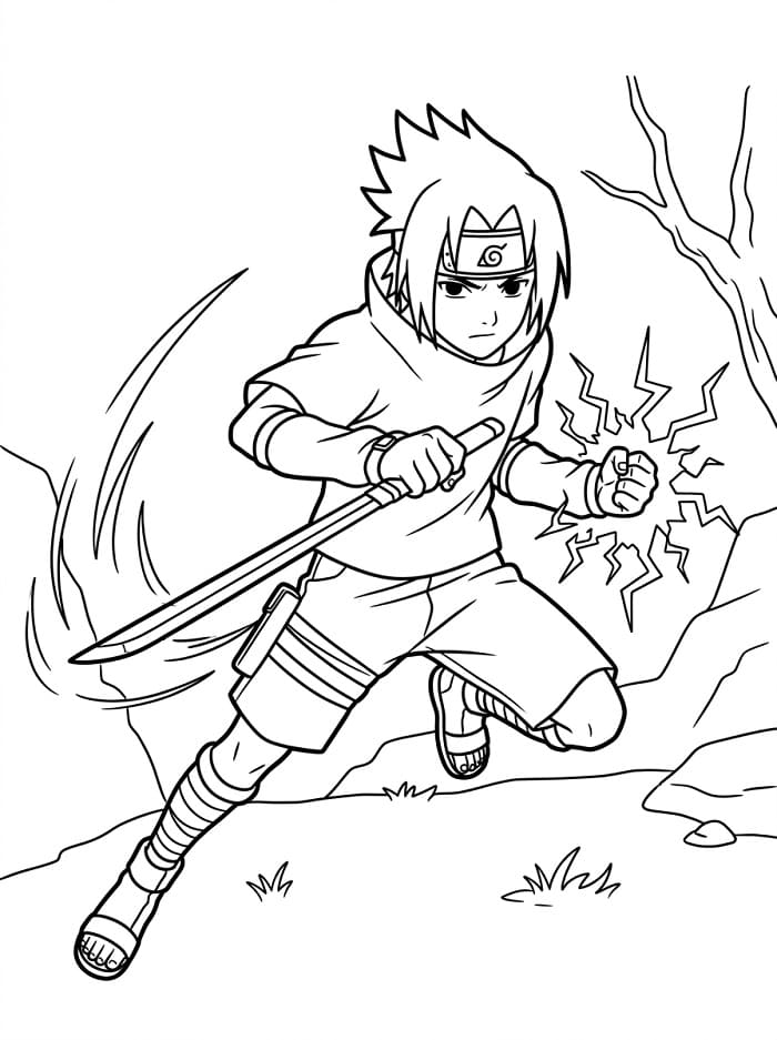 Kostenlose Sasuke Ausmalvorlagen ausmalbilder