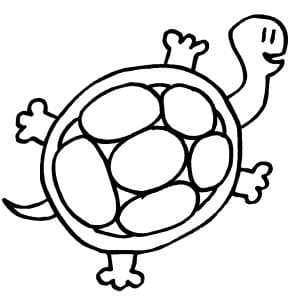 Kostenlose Schildkröte für Kinder ausmalbilder