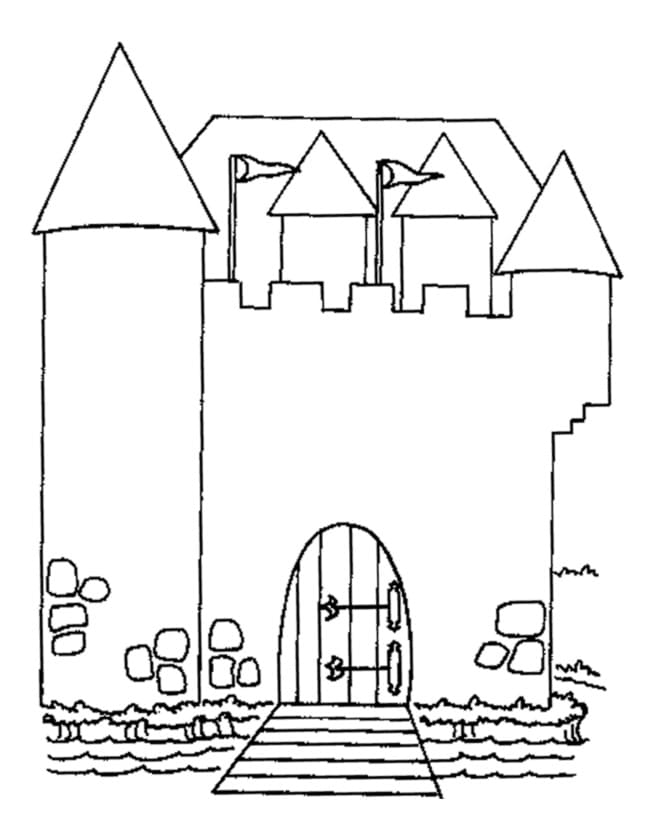 Kostenlose Schloss zum Drucken ausmalbilder
