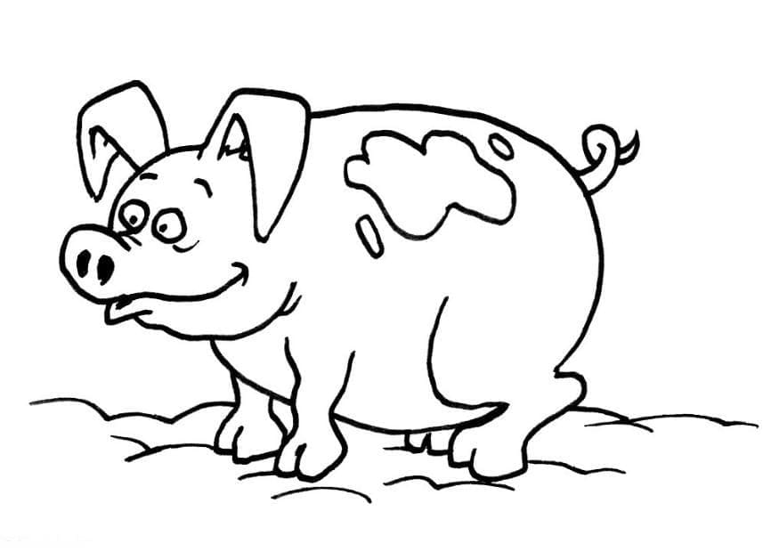 Kostenlose Schwein-Malvorlagen für Kinder ausmalbilder