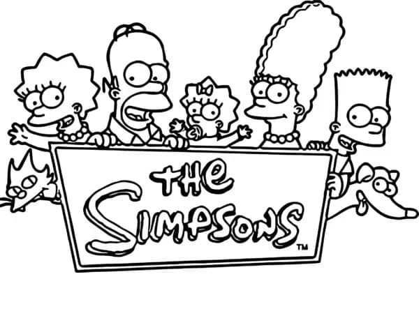 Kostenlose Simpsons für Kinder ausmalbilder