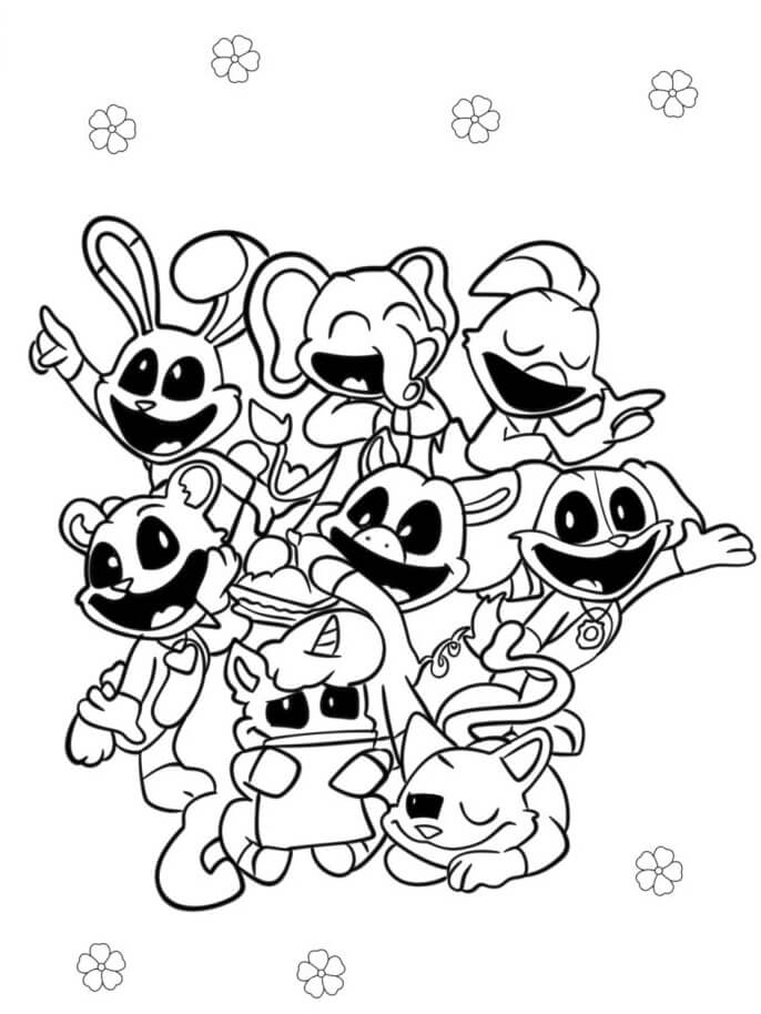 Kostenlose Smiling Critters Ausmalvorlagen ausmalbilder
