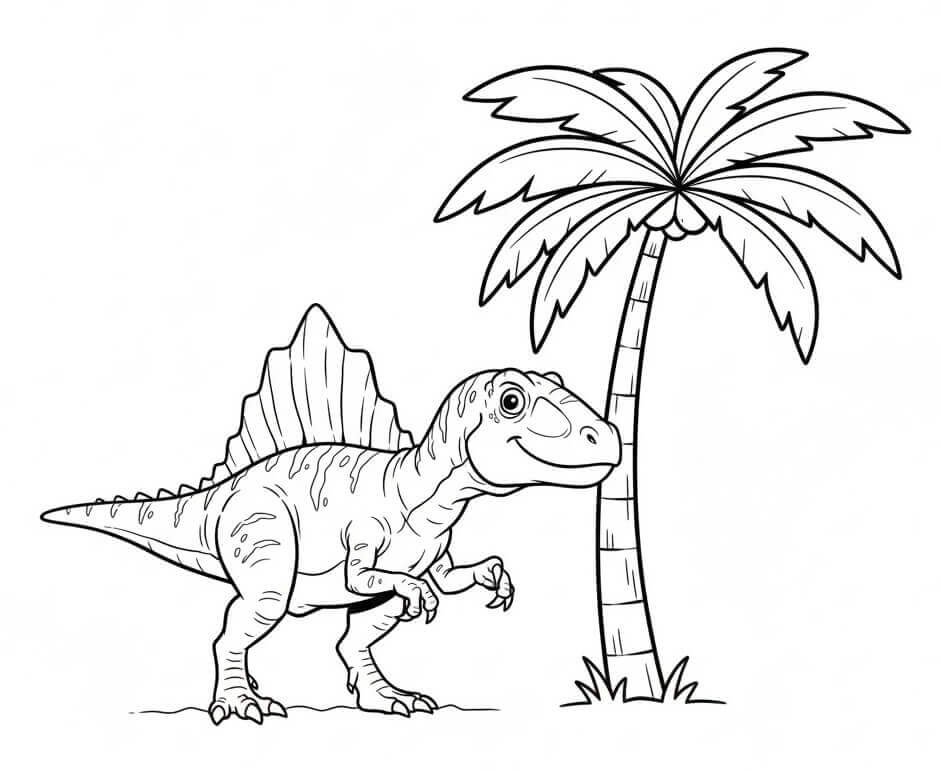 Kostenlose Spinosaurus-Ausmalvorlagen ausmalbilder