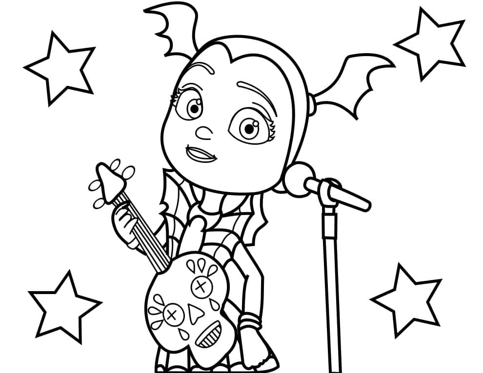 Kostenlose Vampirina für Kinder ausmalbilder