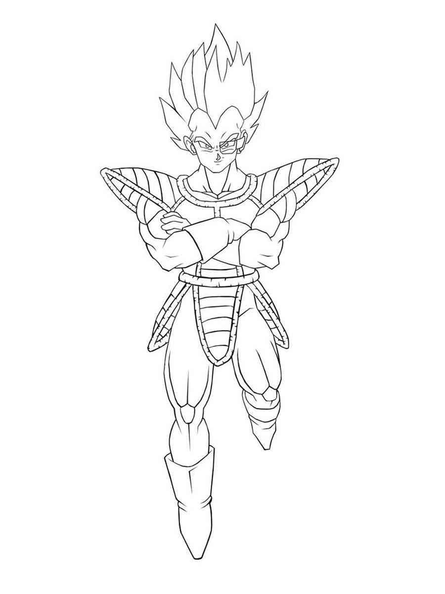 Kostenlose Vegeta zum Ausdrucken ausmalbilder