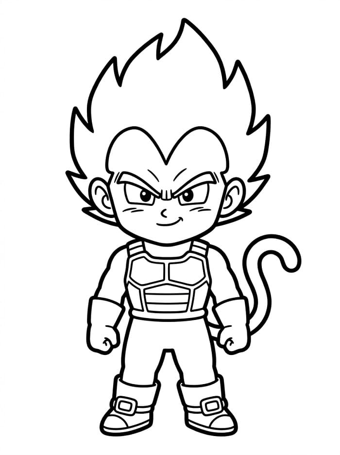 Kostenlose Vegeta ausmalbilder
