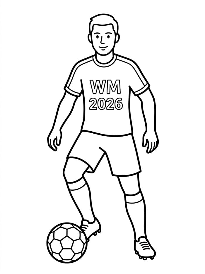 Kostenlose Weltmeisterschaft 2026 Ausmalbilder ausmalbilder
