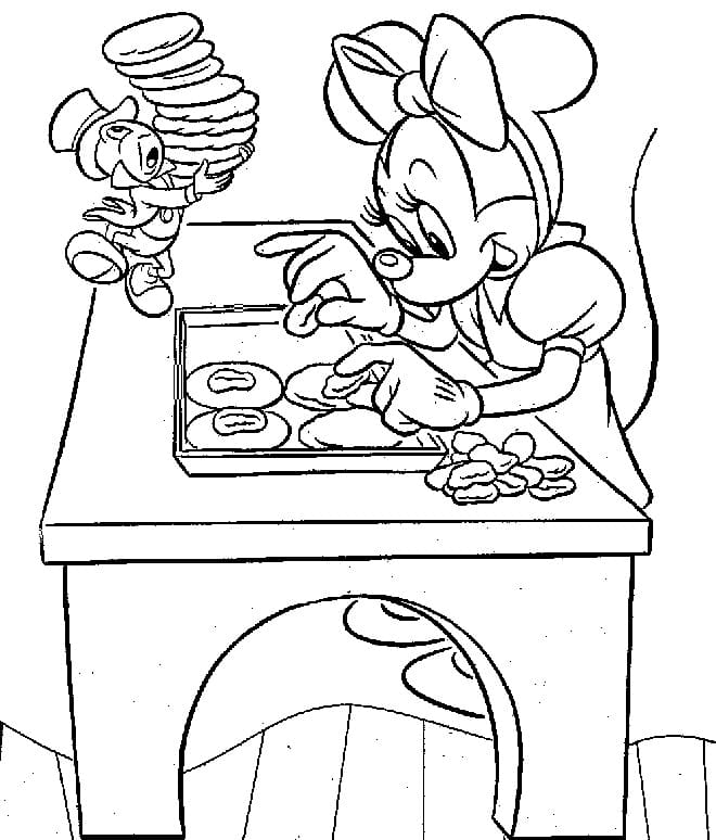 Kostenlose ausdruckbare Minnie-Mouse-Malvorlage ausmalbilder