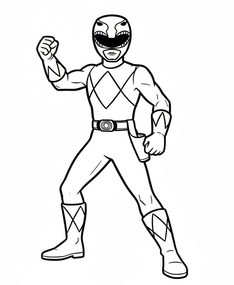 Kostenlose ausdruckbare Power Rangers ausmalbilder
