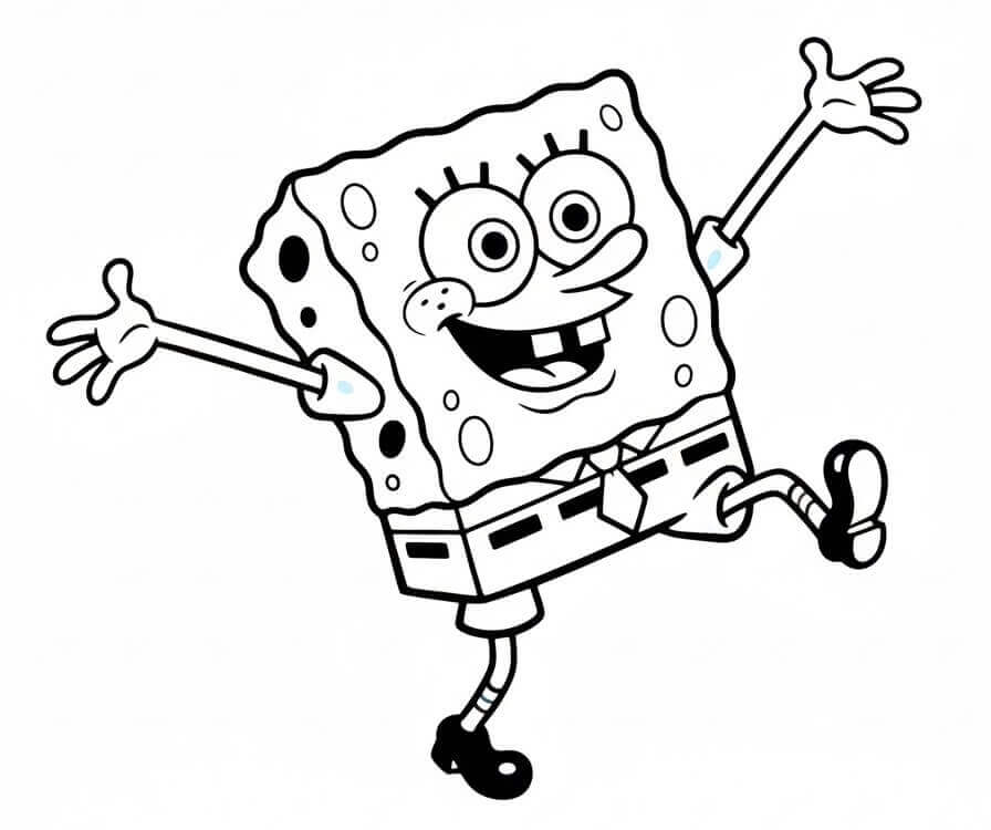 Kostenlose ausdruckbare Spongebob-Malvorlage ausmalbilder