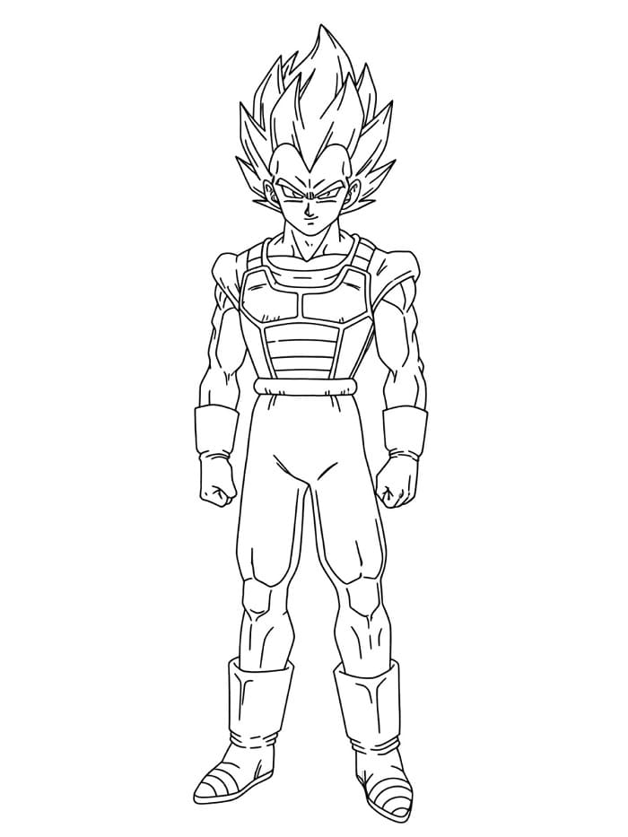Kostenlose ausdruckbare Vegeta ausmalbilder