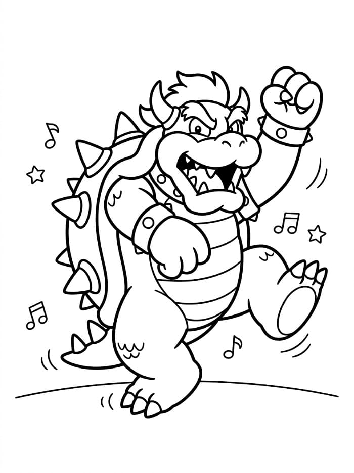 Kostenloser Bowser ausmalbilder