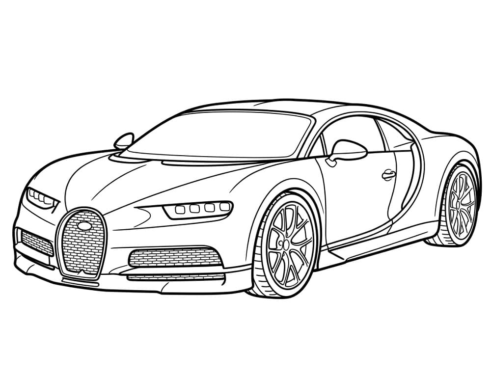 Kostenloser Bugatti für Kinder ausmalbilder
