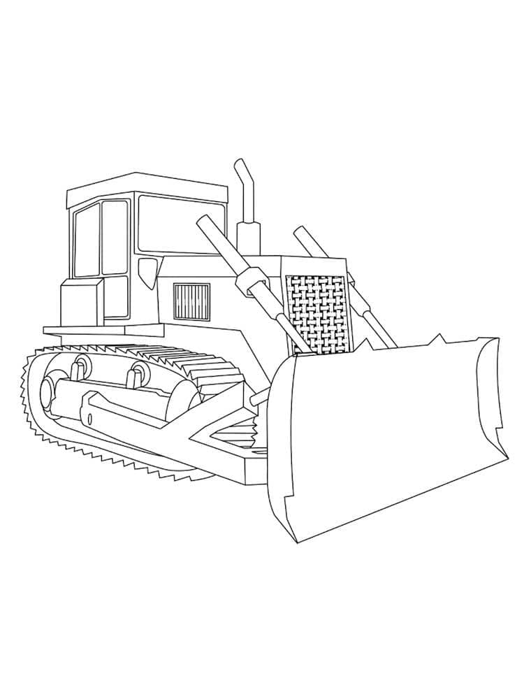 Kostenloser Bulldozer zum Ausdrucken ausmalbilder