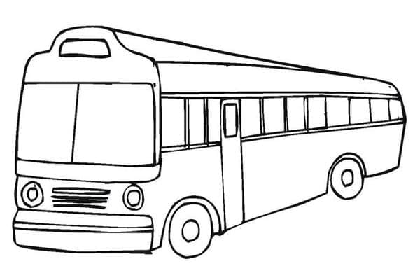 Kostenloser Bus für Kinder ausmalbilder