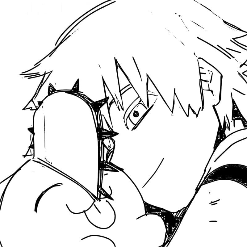 Kostenloser Chainsaw Man zum Ausdrucken ausmalbilder