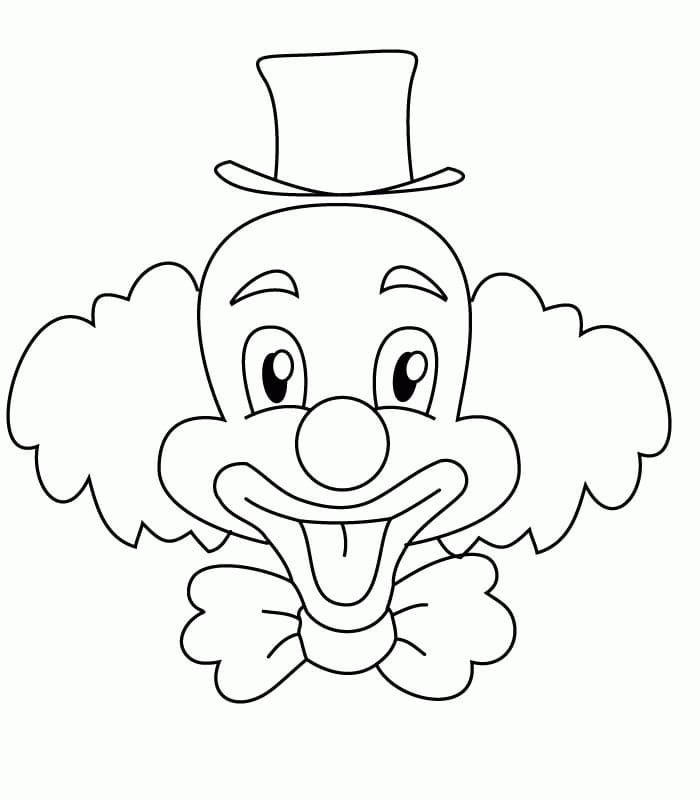 Kostenloser Clown für Kinder ausmalbilder