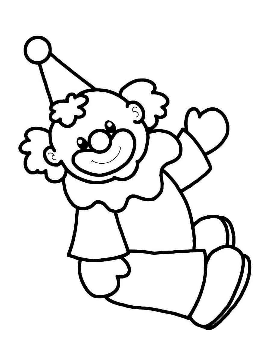 Kostenloser Clown zum Ausdrucken ausmalbilder