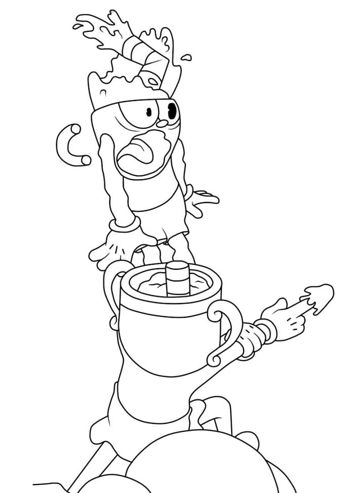 Kostenloser Cuphead für Kinder ausmalbilder