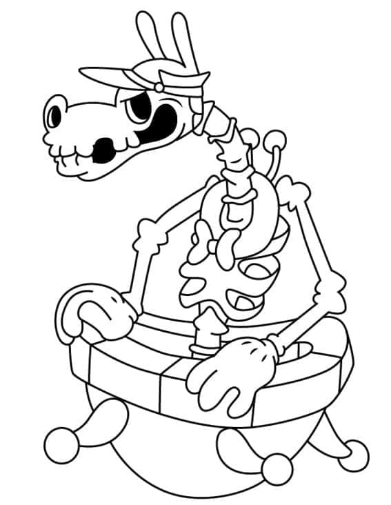 Kostenloser Cuphead zum Ausdrucken ausmalbilder