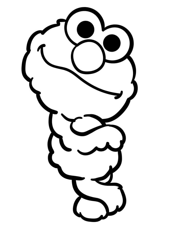 Kostenloser Elmo zum Ausdrucken ausmalbilder