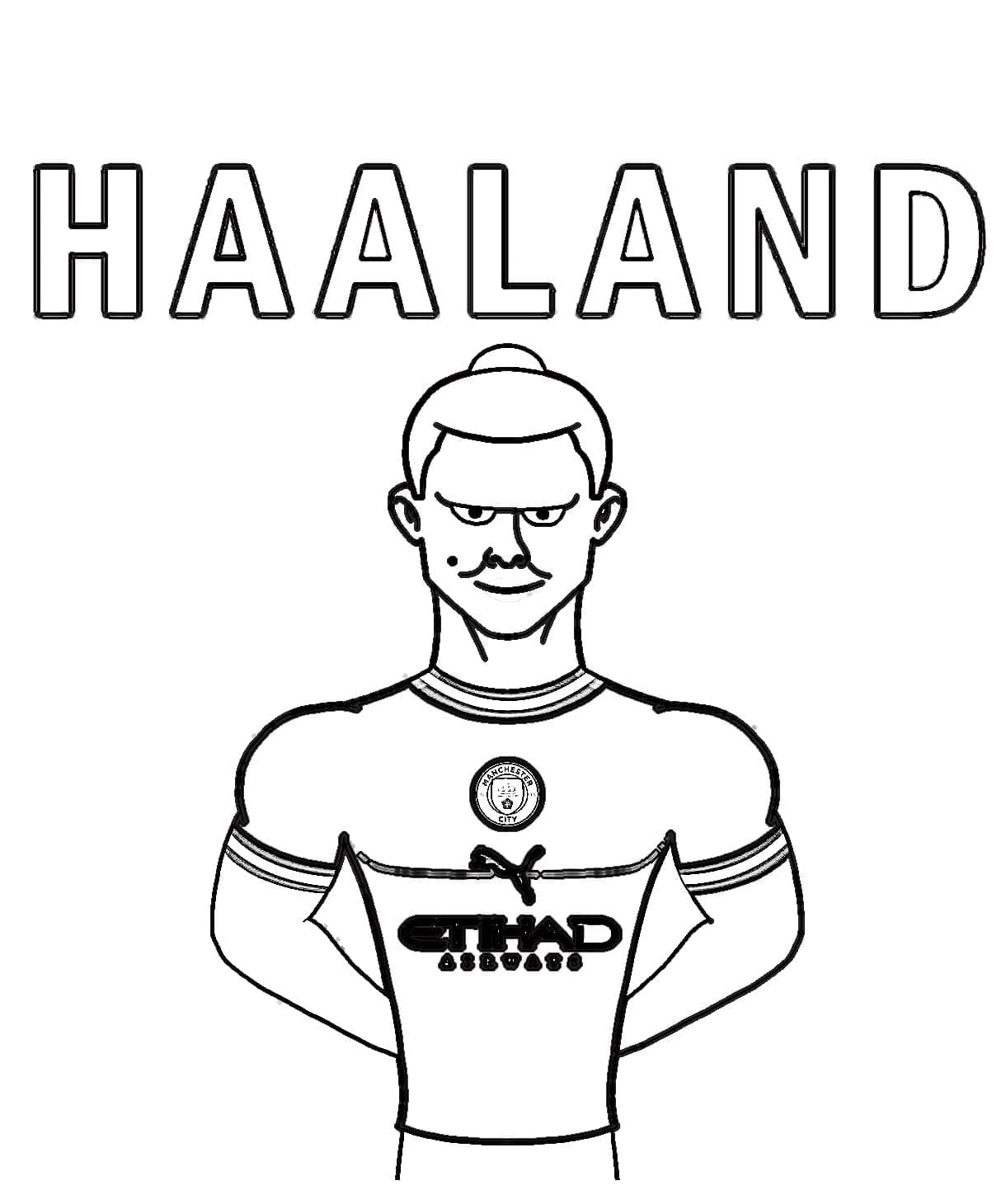 Kostenloser Erling Haaland für Kinder ausmalbilder