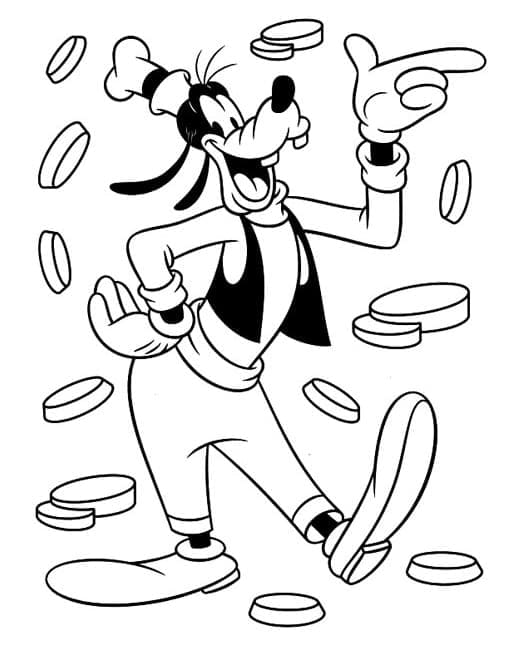 Kostenloser Goofy ausmalbilder