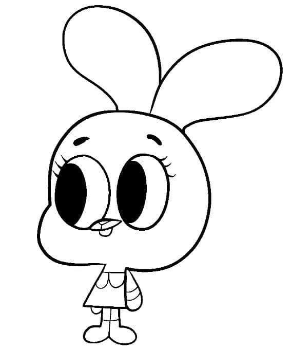 Kostenloser Gumball zum Ausdrucken ausmalbilder