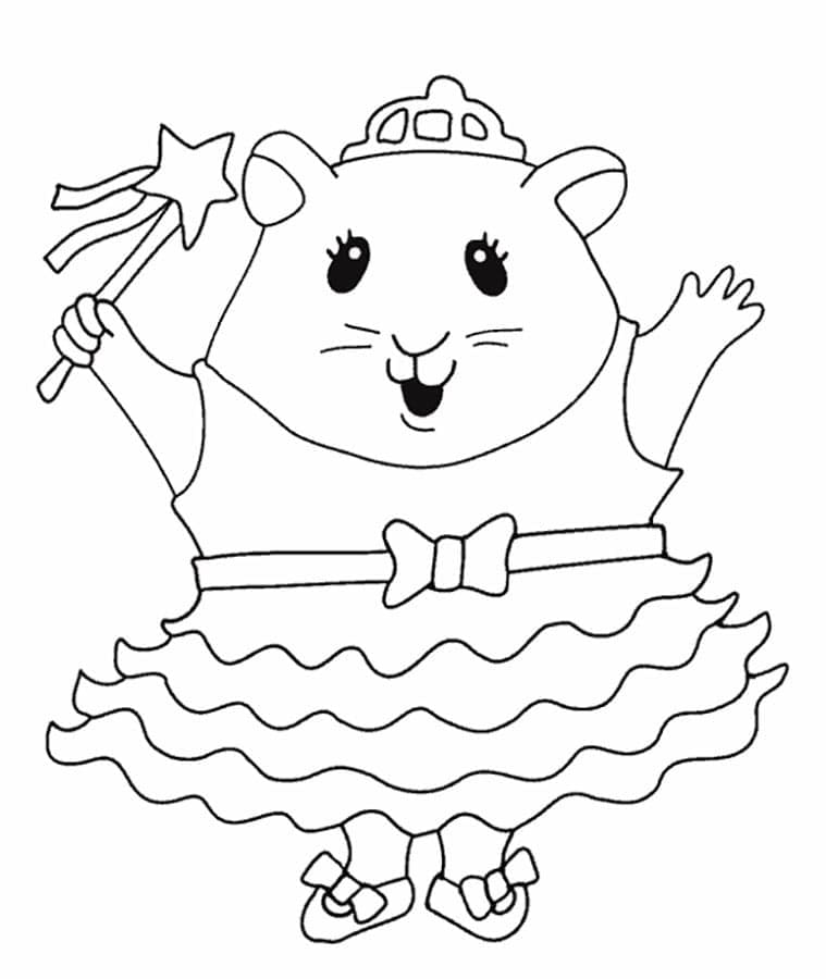 Kostenloser Hamster zum Ausdrucken ausmalbilder