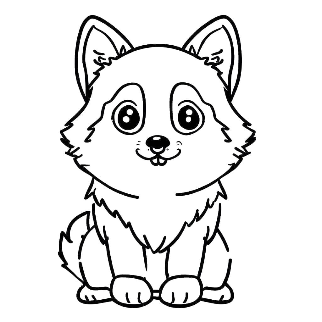 Kostenloser Husky zum Ausdrucken ausmalbilder