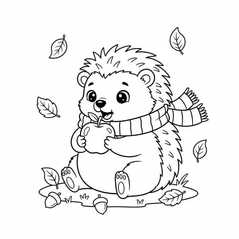 Kostenloser Igel ausmalbilder