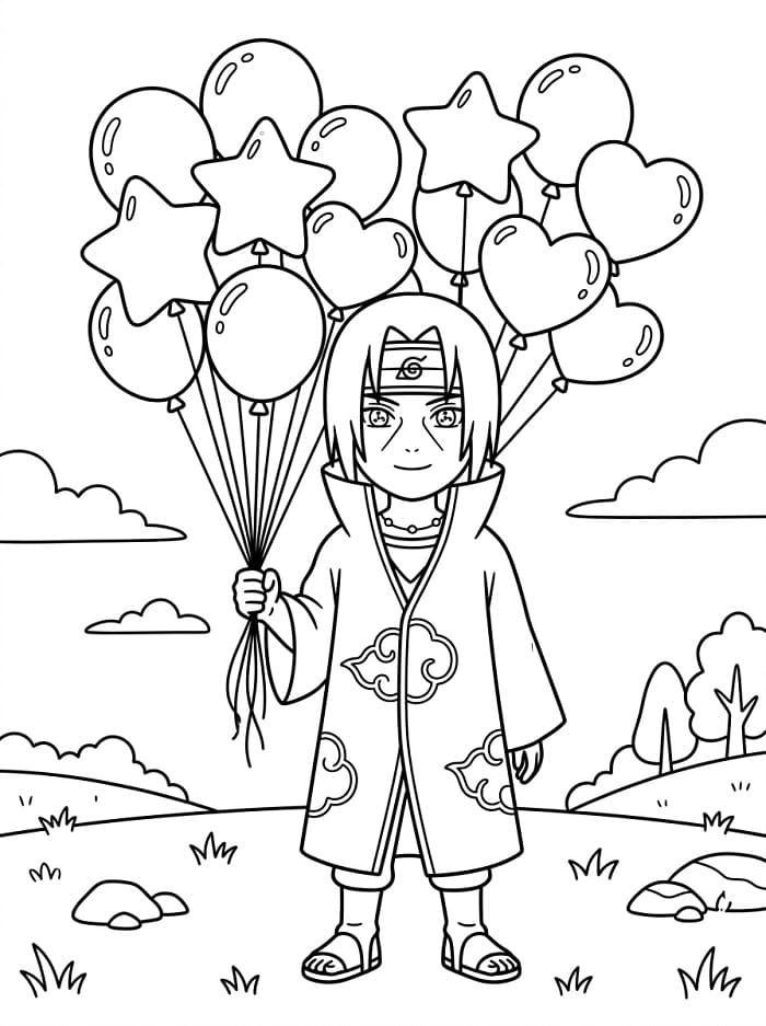Kostenloser Itachi für Kinder ausmalbilder