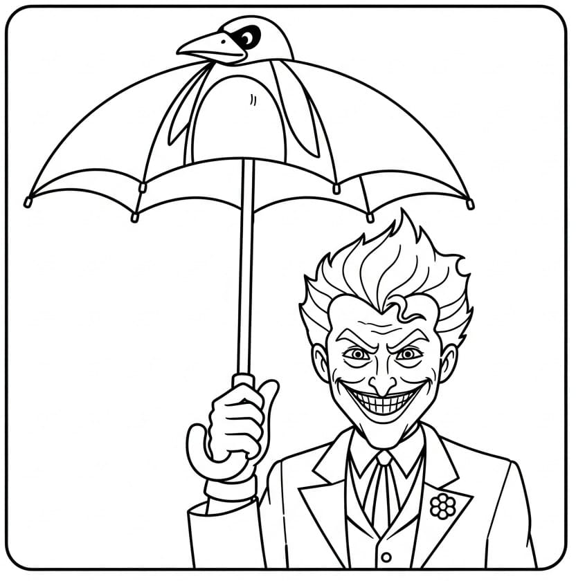 Kostenloser Joker für Kinder ausmalbilder