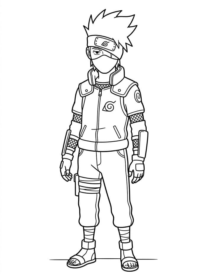 Kostenloser Kakashi für Kinder ausmalbilder