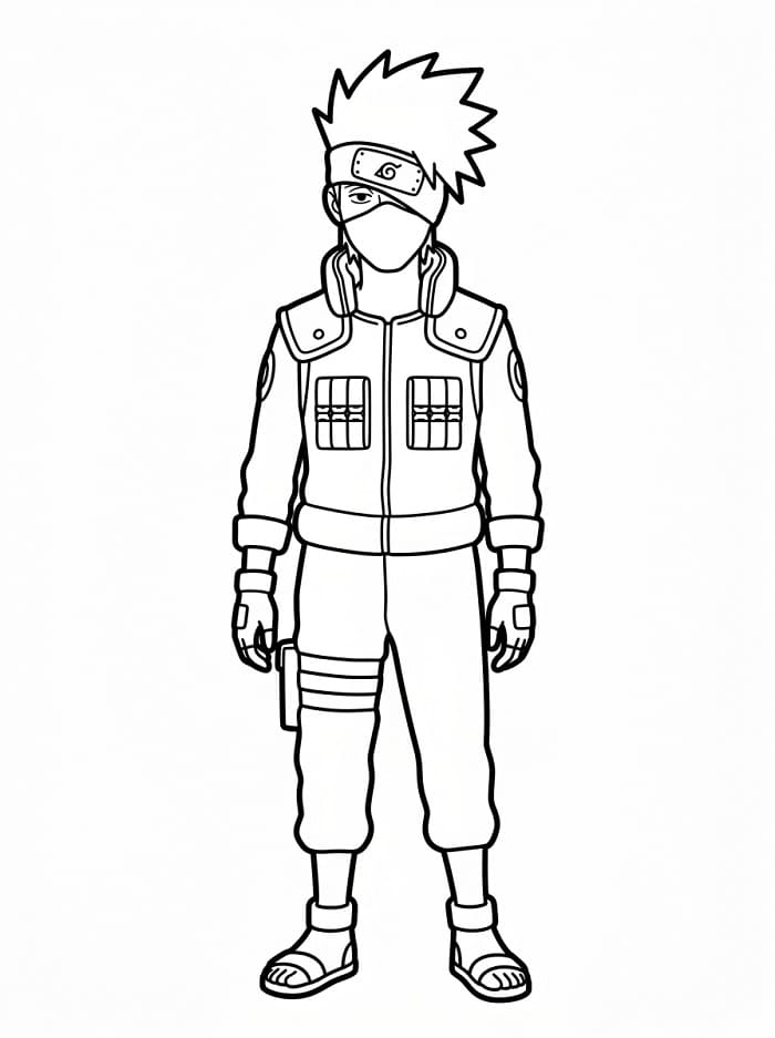 Kostenloser Kakashi zum Ausdrucken ausmalbilder