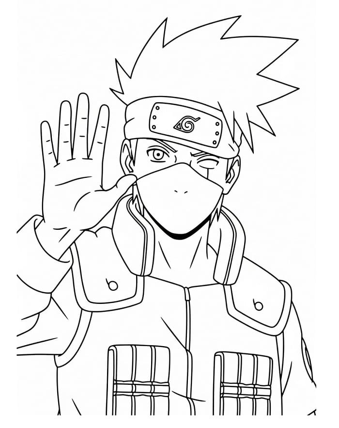 Kostenloser Kakashi ausmalbilder