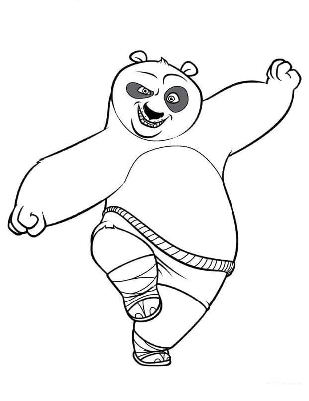 Kostenloser Kung Fu Panda zum Ausdrucken ausmalbilder