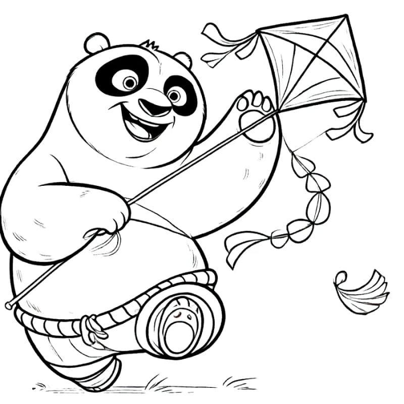 Kostenloser Kung Fu Panda ausmalbilder